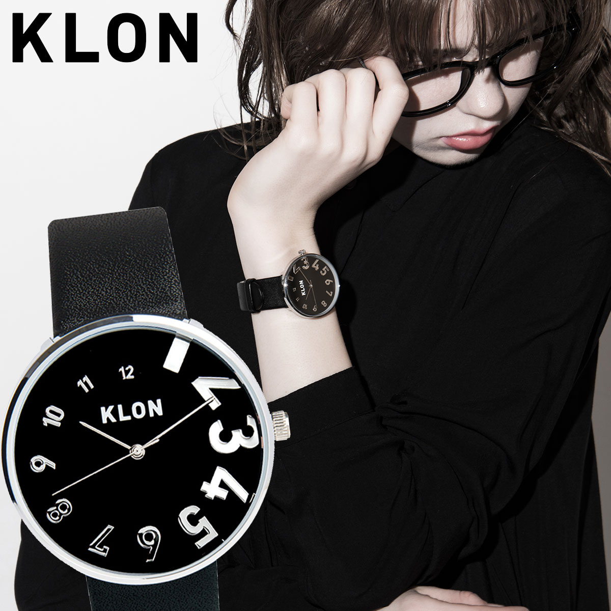 KLON 腕時計 レディース メンズ クローン おしゃれ 時計 ブランド アナログ ギフト プレゼント EDDY TIME BLACK