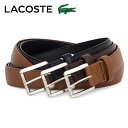 ラコステ 革ベルト メンズ 【全品10倍｜期間限定】ラコステ ベルト Lサイズ メンズ LB84460 日本製 LACOSTE | 本革 レザー Lサイズ[PO10]