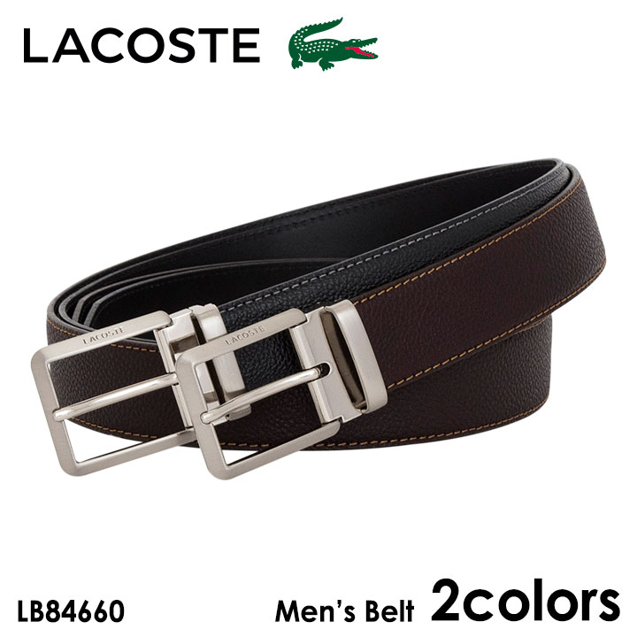 LACOSTE ベルト メンズ 【全品10倍｜5/16 2時迄】ラコステ LACOSTE ベルト LB84660 レザー メンズ [PO10][即日発送]