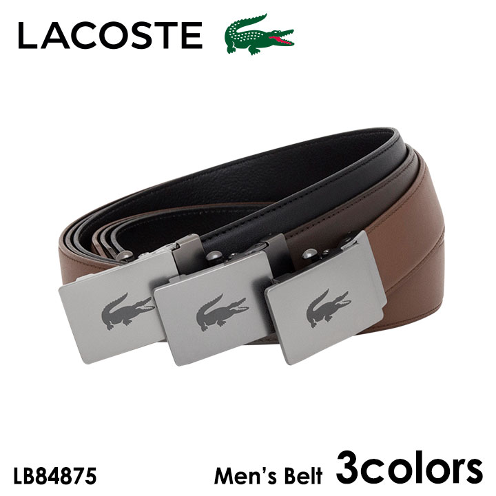 LACOSTE ベルト メンズ 【全品10倍｜5/16 2時迄】ラコステ LACOSTE ベルト LB84875 レザー メンズ [PO10]