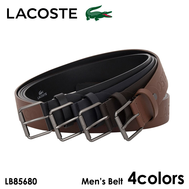 LACOSTE ベルト メンズ 【全品10倍｜5/16 2時迄】ラコステ LACOSTE ベルト LB85680 レザー メンズ [PO10]