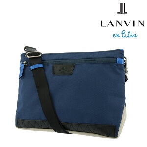 ランバンオンブルー ショルダーバッグ 2WAY 本革 メンズ 341047 LANVIN en Bleu｜サコッシュ クラッチバッグ 牛革 レザー[即日発送]