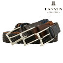 ランバン コレクション ベルト メンズ ランバンコレクション ベルト 本革 メッシュ メンズ JLMB2380 日本製 LANVIN COLLECTION カジュアルベルト 牛革 レザー