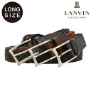 ランバン コレクション ベルト メンズ ランバンコレクション ベルト Lサイズ 本革 メッシュ メンズ JLMB2381 日本製 LANVIN COLLECTION カジュアルベルト 牛革 レザー 大きめ