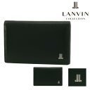 【全品10倍｜期間限定】ランバンコレクション 名刺入れ 牛革 メンズ レイン JLMW2BM1 LANVIN COLLECTION | 本革 レザー エンボス