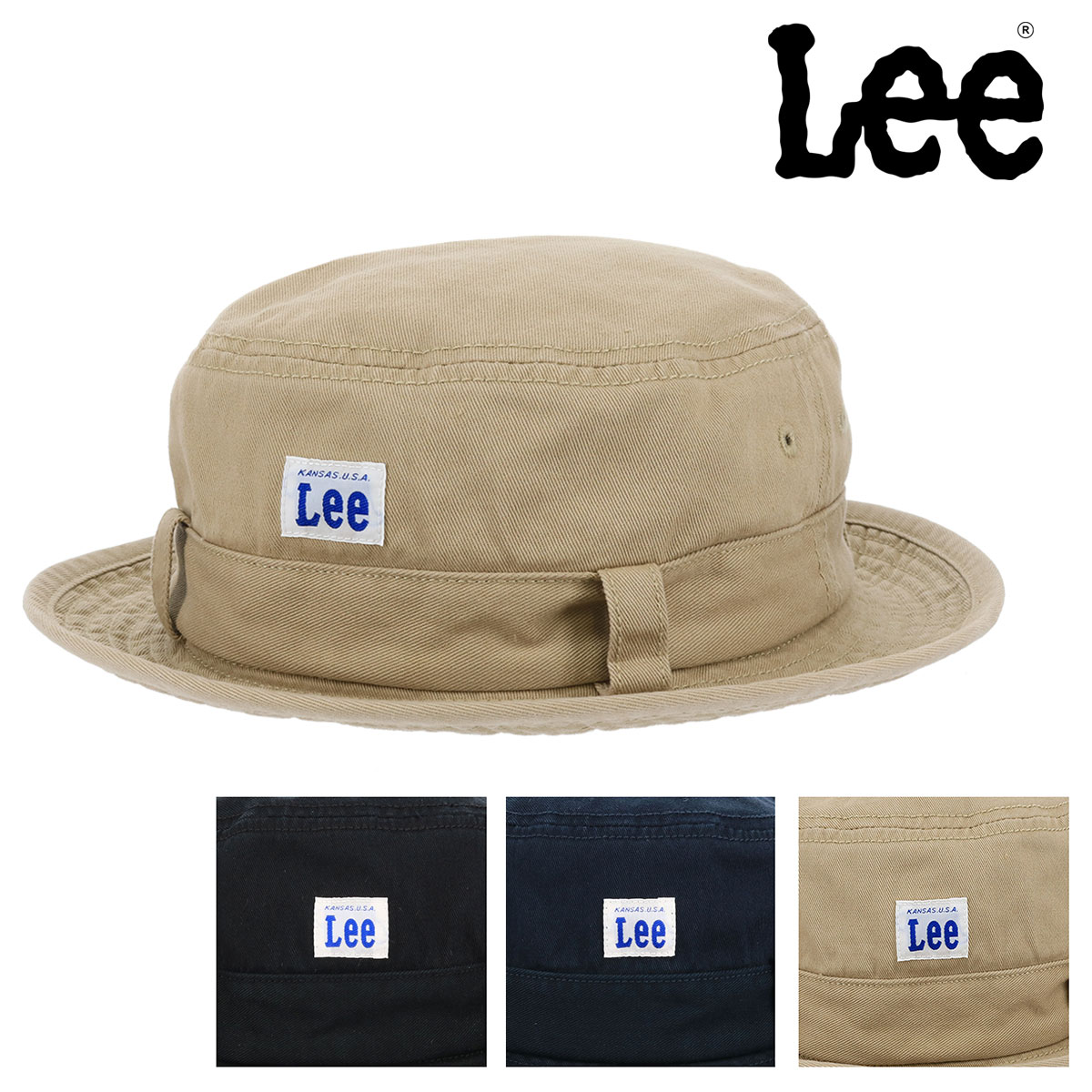 【SALE】サファリハット メンズ レディース Lee コットン 100176310｜帽子 バケットハット リー [PO10][即日発送]