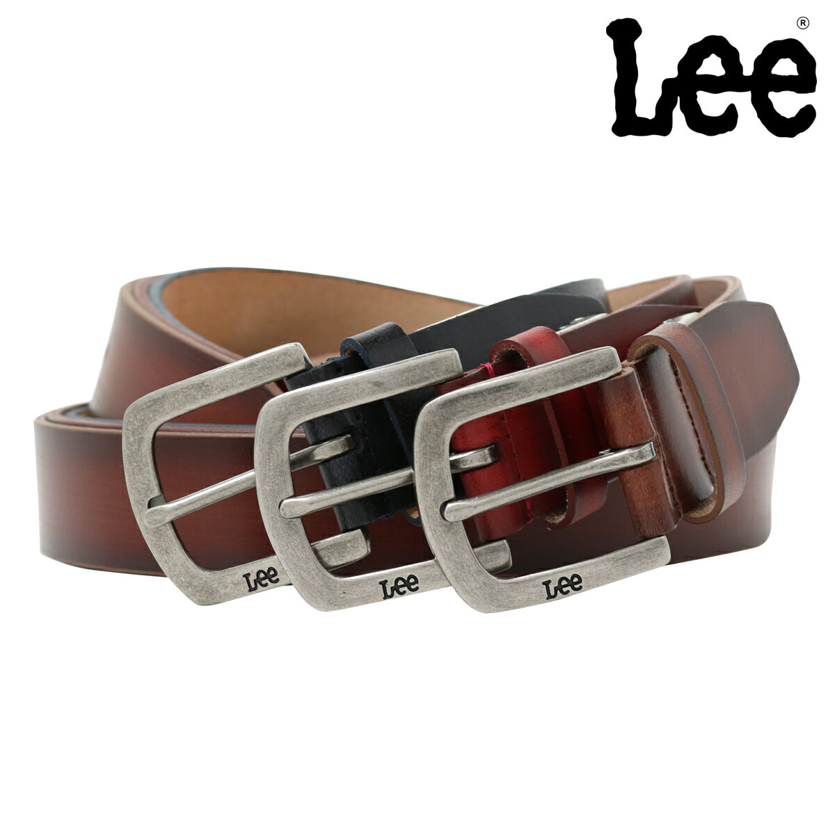 リー 【全品10倍｜5/30 24時迄】Lee ベルト メンズ 0120455 リー 本革 レザー ピン式[即日発送][PO10]