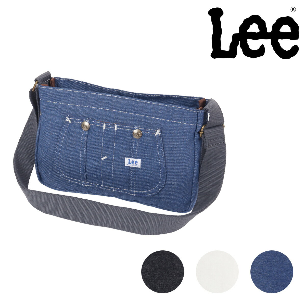乐天商城 - Lee ショルダーバッグ デニム調 メンズ レディース 320-5022 Kate リー ジーンズ ミニショルダー 斜め掛け