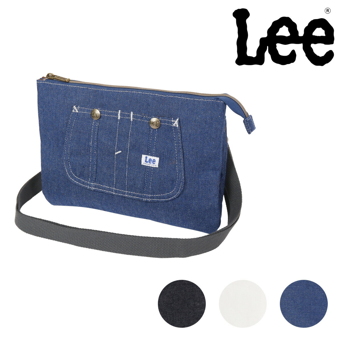Rakuten - Lee ショルダーバッグ デニム調 メンズ レディース 320-5024 Kate リー ジーンズ サコッシュ ミニショルダーバッグ ショルダーポーチ