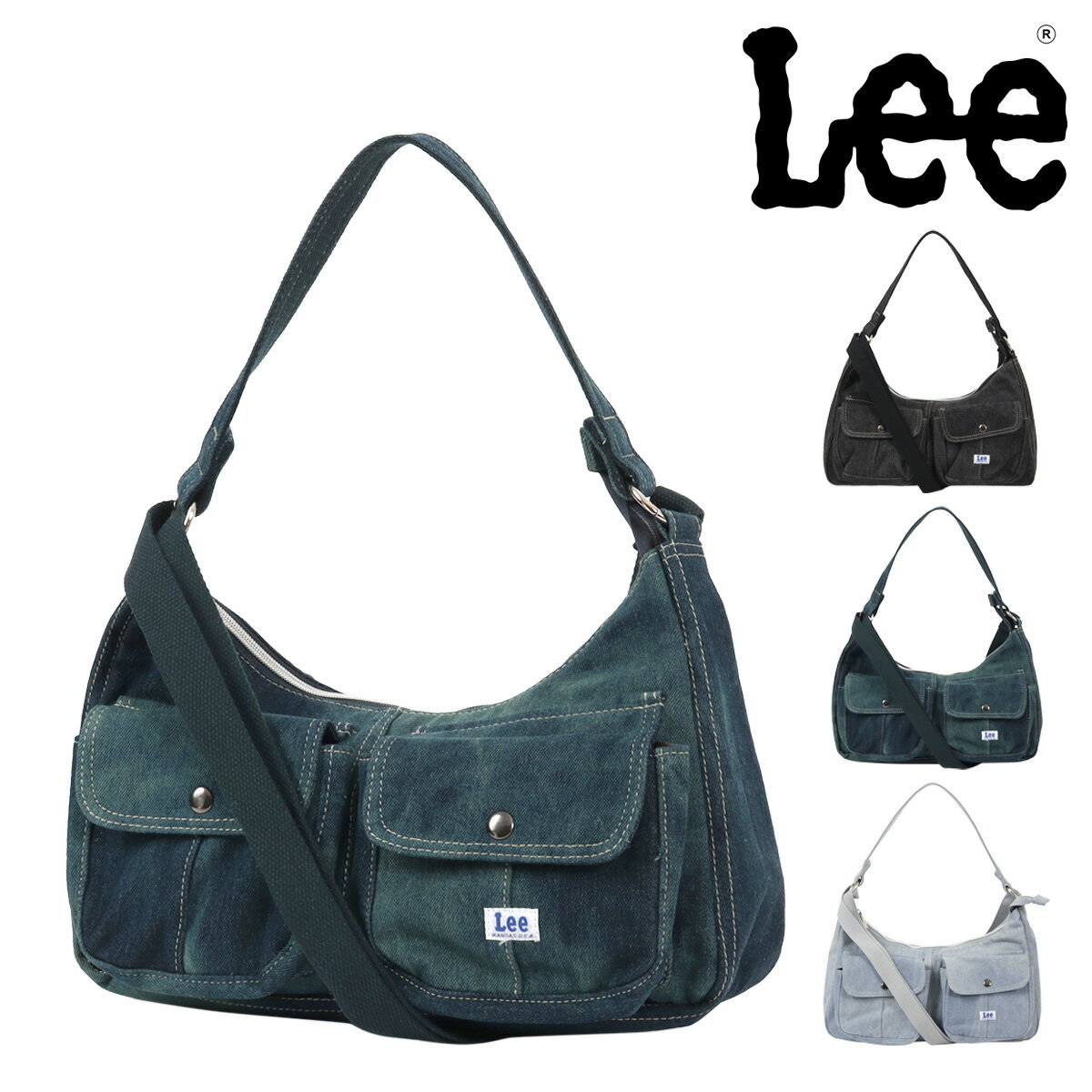 乐天商城 - Lee ショルダーバッグ アグネス レディース 320-5511 リー デニム コットン 肩掛け ハンドバッグ