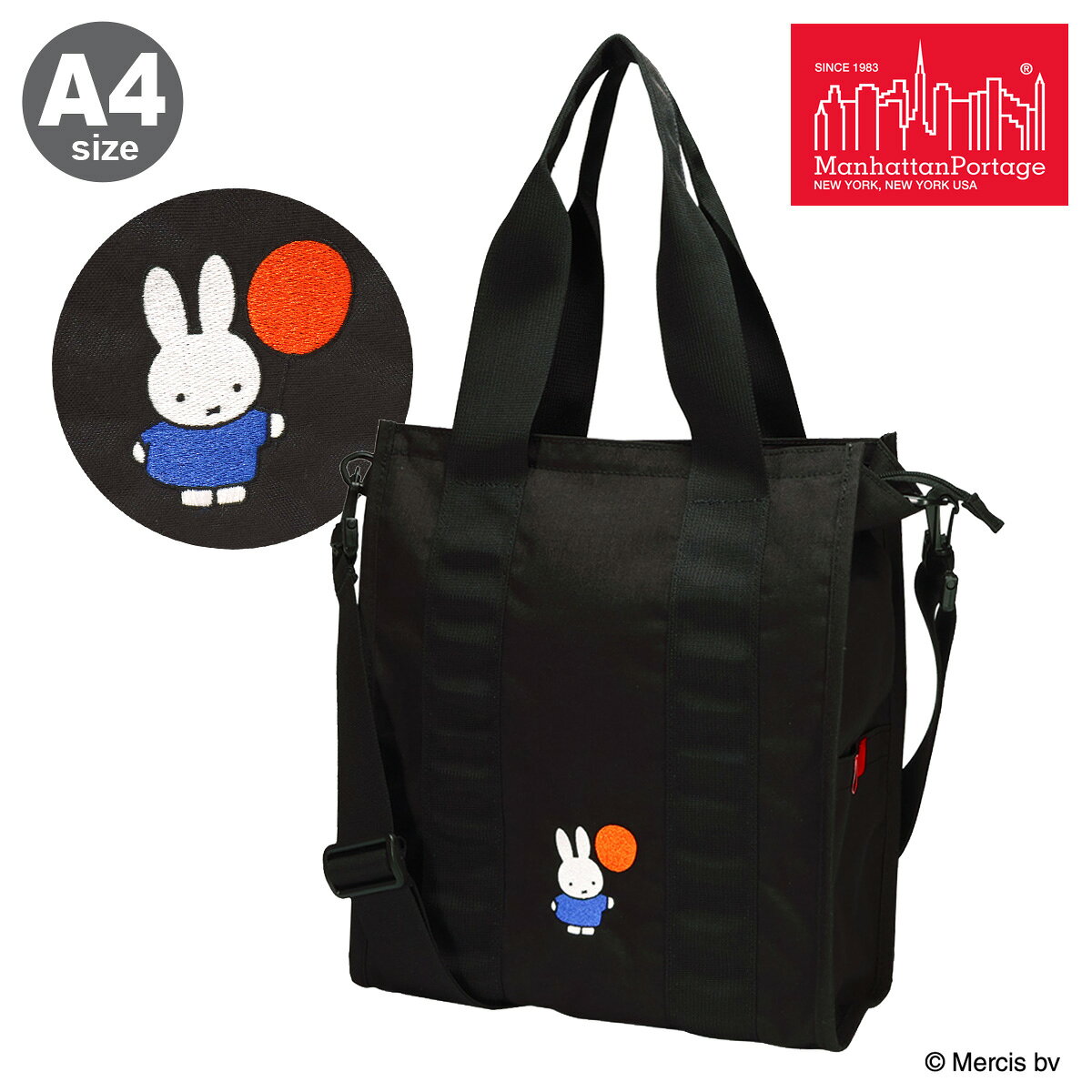 Rakuten - Manhattan Portage マンハッタンポーテージ miffy ミッフィー 2WAY トートバッグ A4MP1389MF70 送料無料[即日発送]