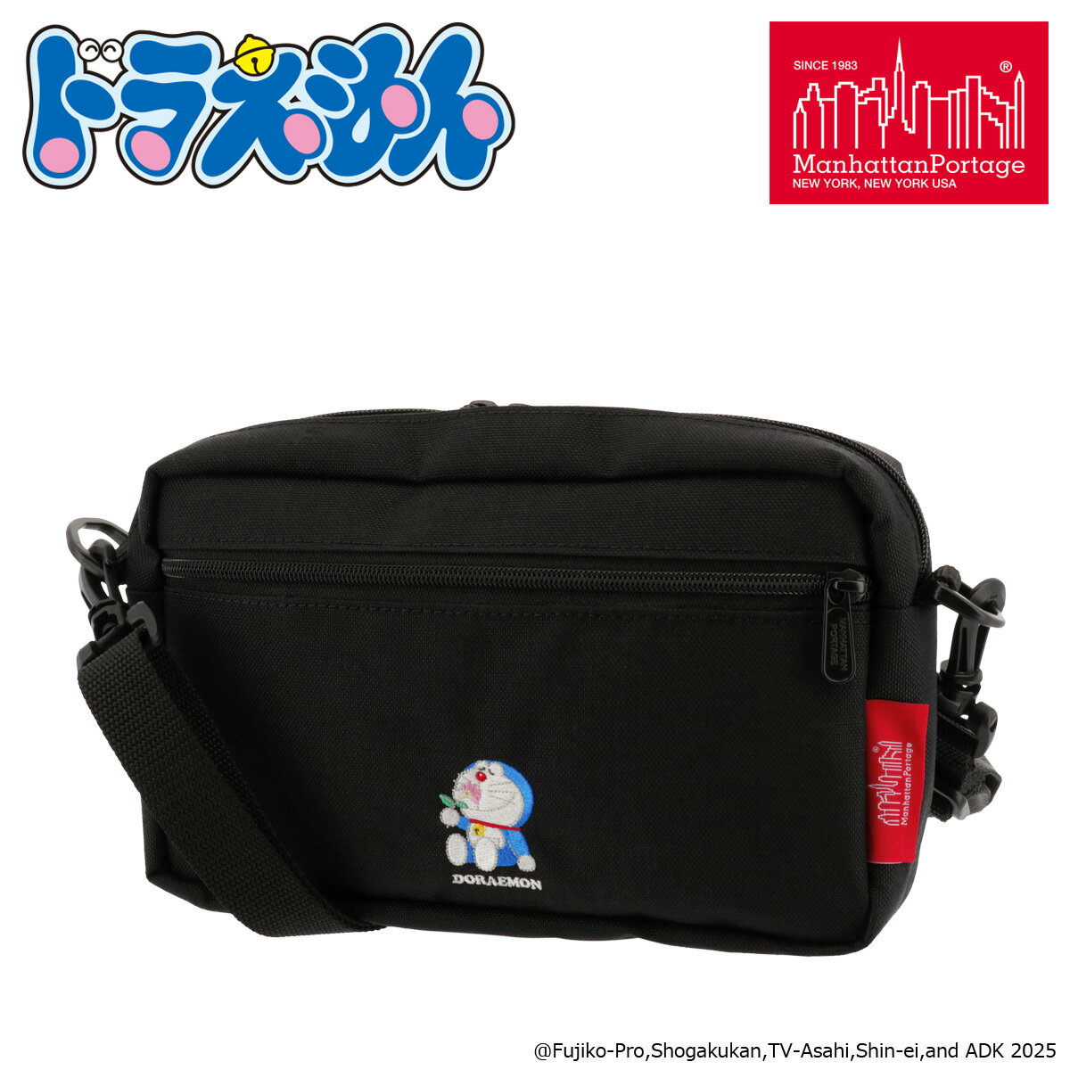 Rakuten - Manhattan Portage マンハッタンポーテージ ドラえもん ショルダーバッグMP1404L2DORA25 ドラえもん ショルダーバッグ 斜め掛け 横型[即日発送]