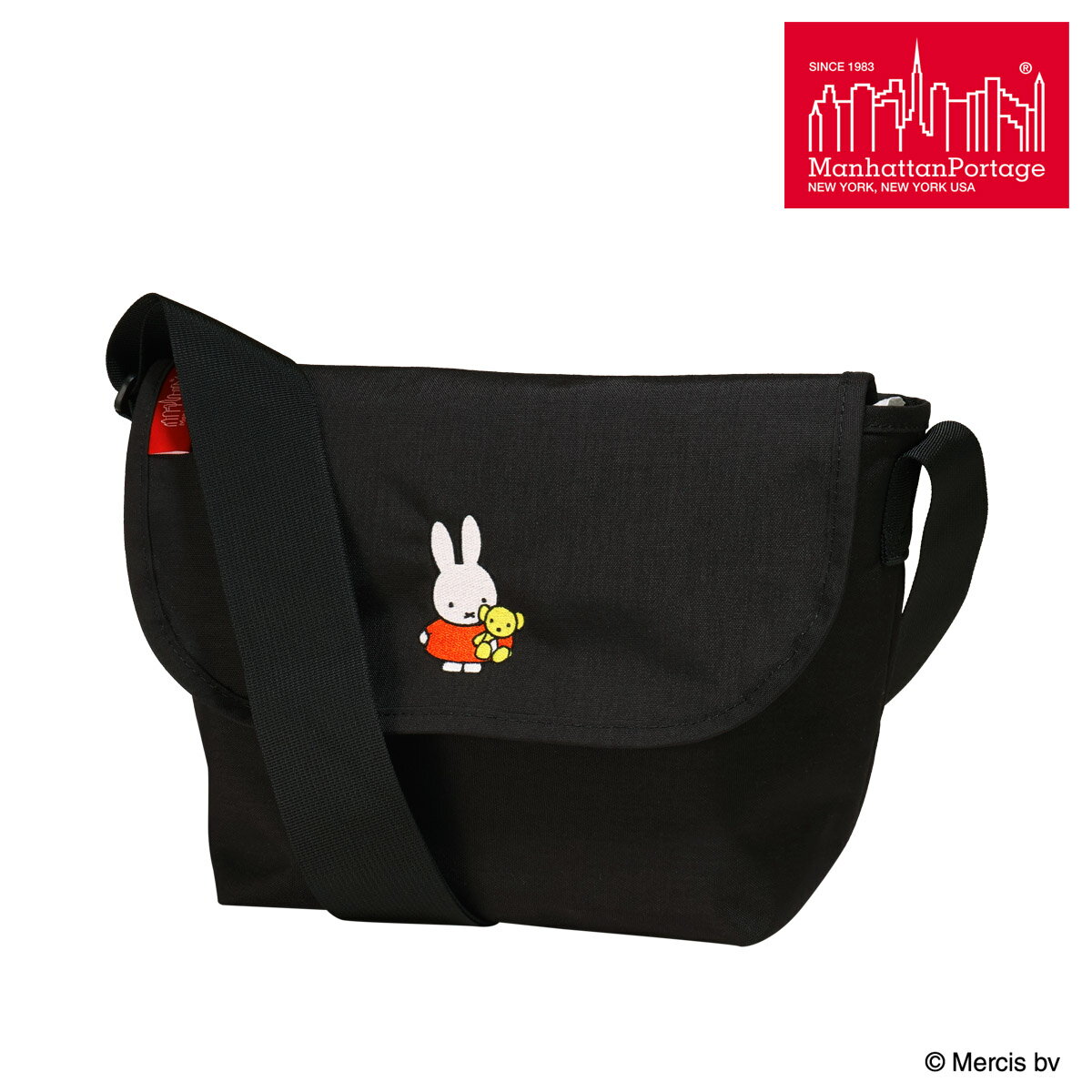 Rakuten - Manhattan Portage マンハッタンポーテージ ミッフィー miffy ショルダーバッグ メッセンジャーバッグ 肩掛け お出掛け 旅行 トラベル MP1605JRBPDMGNTMF70 [即日発送]