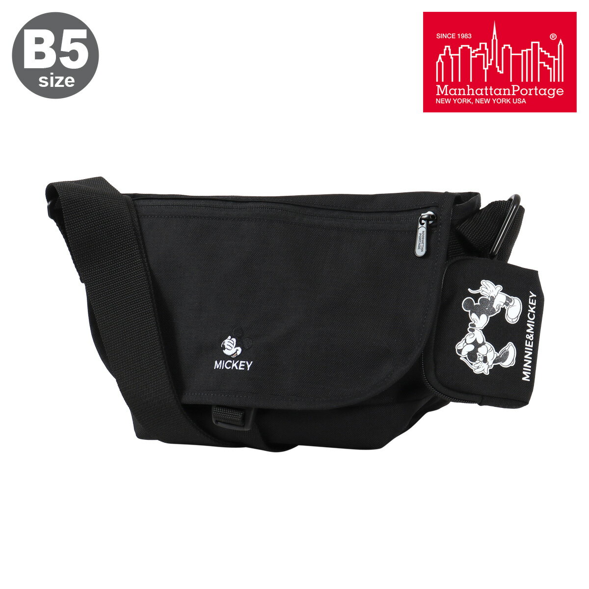 Manhattan Portage マンハッタンポーテージ メッセンジャーバッグ ミッキーマウス B ...