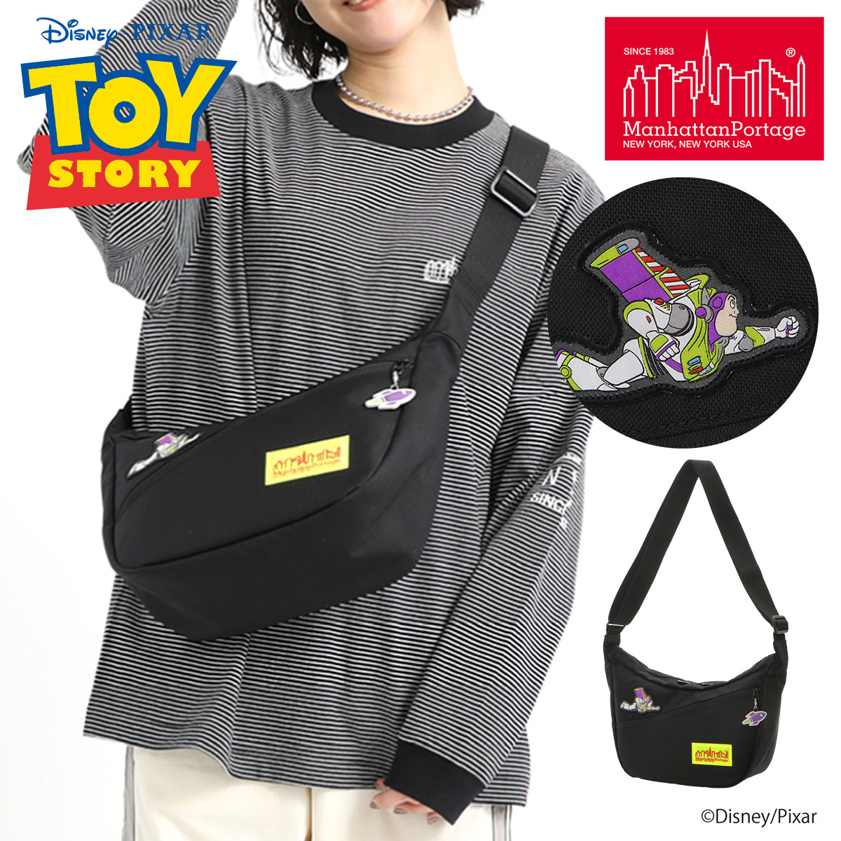 Rakuten - マンハッタンポーテージ トイストーリー ショルダーバッグ メンズ レディース MP2409TOY manhattanportage TOY STORY バズ コラボ[即日発送]