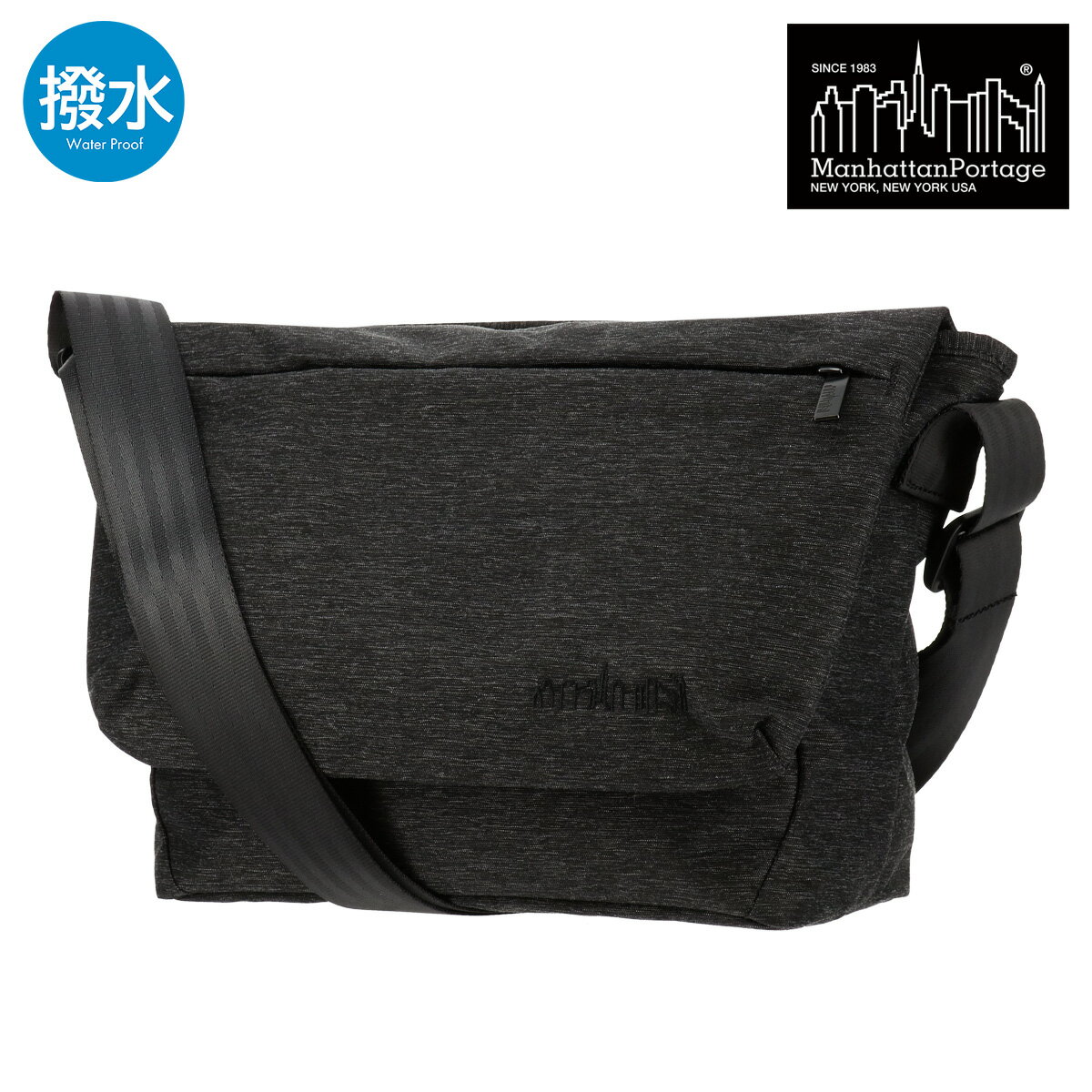 Manhattan Portage マンハッタンポーテージ ショルダーバッグ メッセンジャーバッグ 横型 BLACK LABEL ブラックレーベル MP1697OXFBL 撥水[PO10][即日発送](4.0)