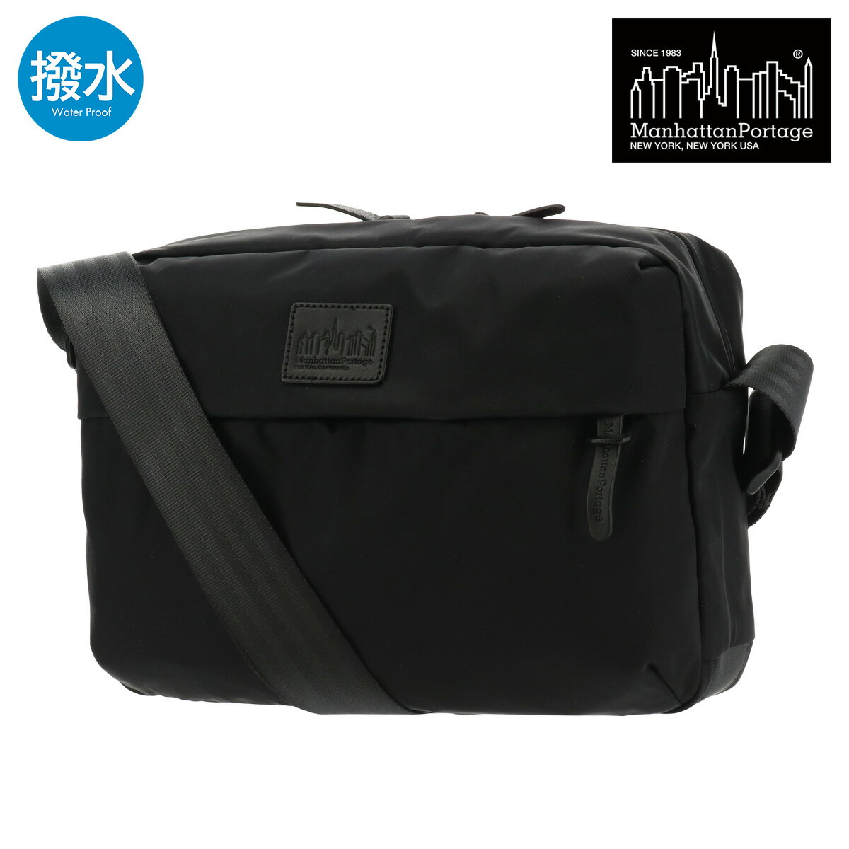 Rakuten - Manhattan Portage マンハッタンポーテージ ショルダーバッグ スクエア BLACK LABEL ブラックレーベル MP4029TWLBL 軽量 旅行 撥水[PO10][即日発送]