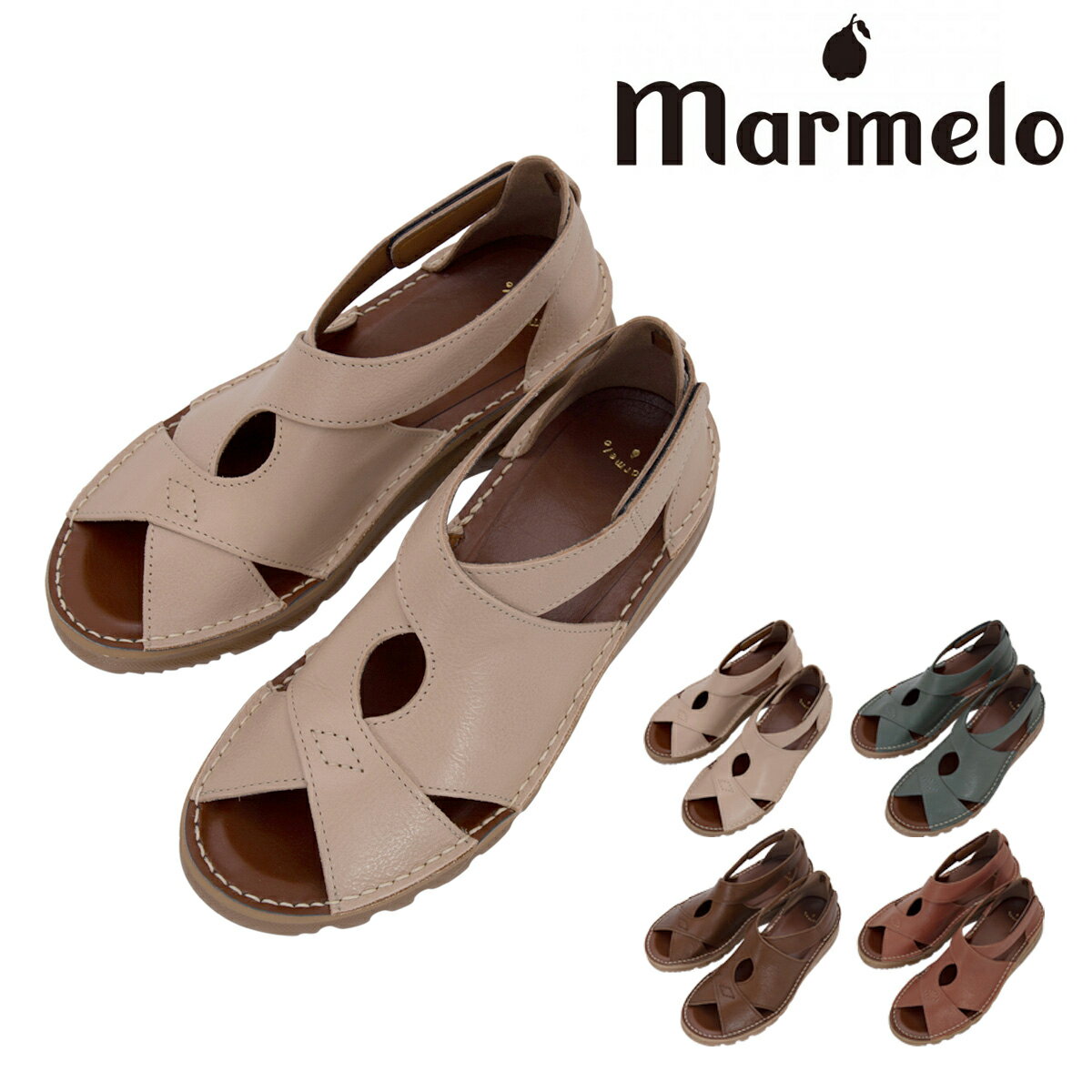 マルメロ クロスサンダル 日本製 レディース 06-04-30005 marmelo 靴 シューズ レザー[PO10]