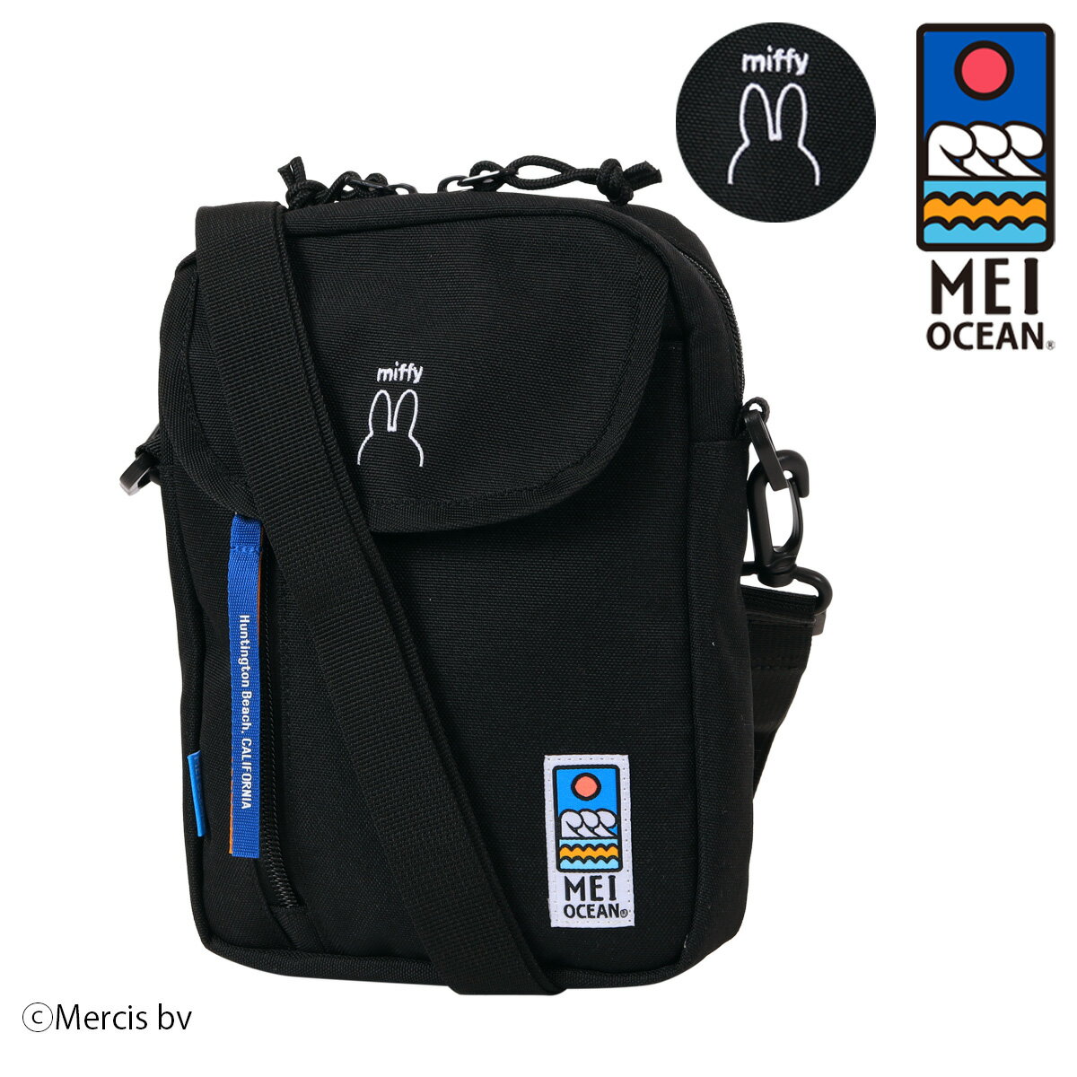 Rakuten - ミッフィー ショルダーバッグ メイオーシャン メンズ レディース 62060 miffy MEI OCEAN ミニショルダー ポシェット 斜め掛け