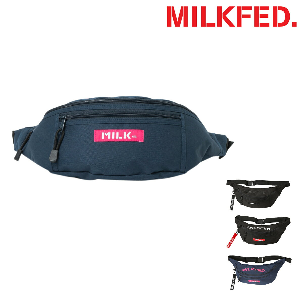 MILKFED. ȥХå  ǥ 03181050 ߥ륯ե TOP LOGO FANNY PACK | ...