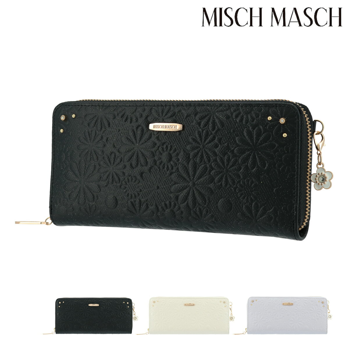 ミッシュマッシュ 長財布 ラウンドファスナー エルフィー レディース 67269 MISCH MASCH | 牛革 本革 レザー[PO10][bef]
