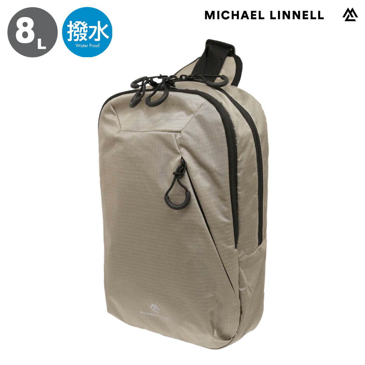 Rakuten - マイケルリンネル ボディバッグ メンズMLRT-02 MICHAEL LINNELL ワンショルダーバッグ 斜め掛け ナイロン 8L 軽量 撥水 通勤 通学 旅行 トラベル アウトドア