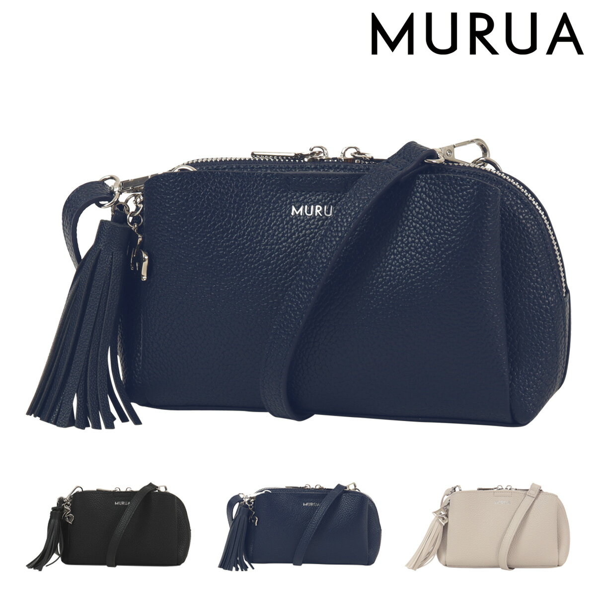 乐天商城 - ムルーア ショルダーバッグ ミニショルダー タッセル mr-b1324 レディース MURUA ポーチ ポシェット タッセル 婦人