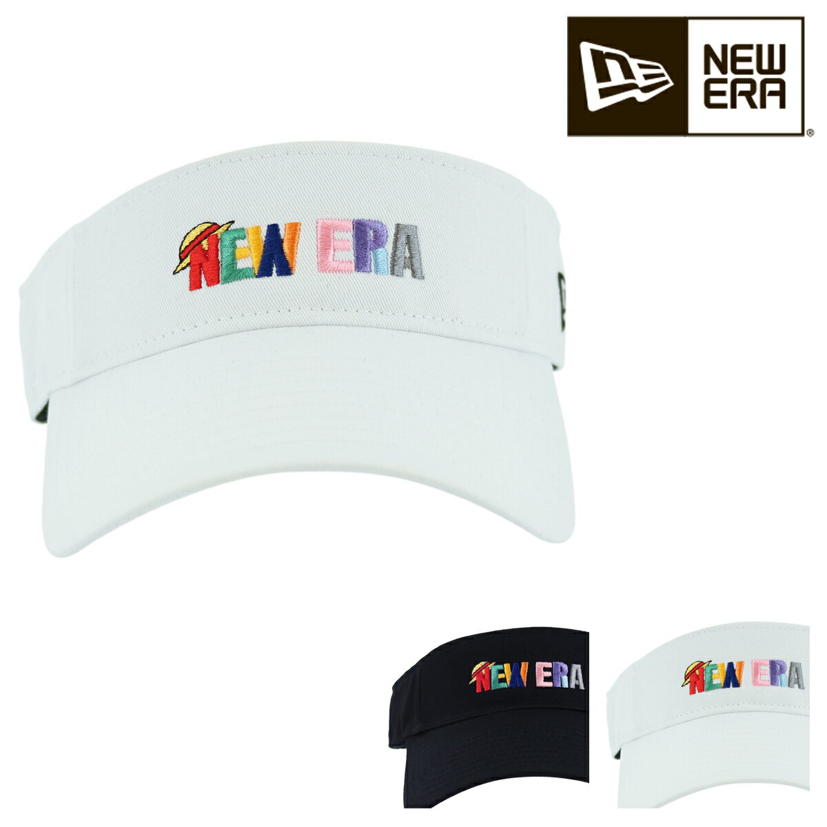 ニューエラ キャップ サンバイザー ONE PIECE ワンピース ゴルフ メンズ レディース NEW ERA 帽子 コットン[bef][PO10][即日発送]