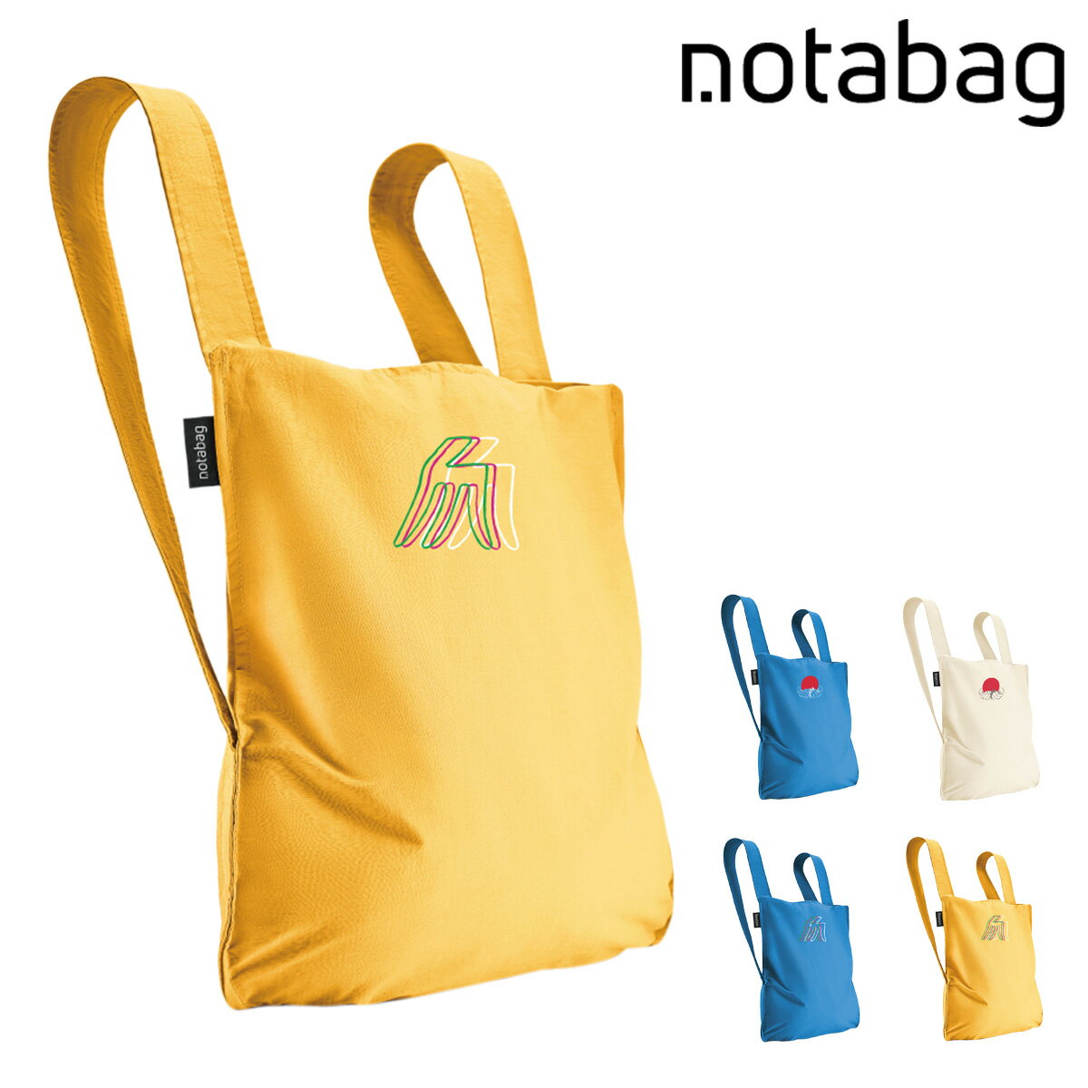 【全品10倍｜5/16 2時迄】ノットアバッグ エコバッグ リュック BAG & BACKPACK Harajuku メンズ レディース NTB009 Notabag | 折りたたみ コンパクト トートバッグ コラボ[PO10]