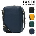 タケオキクチ 革ショルダーバッグ 【全品10倍｜5/1 24時迄】タケオキクチ ショルダーバッグ 本革 メンズ 718121 ブリストル TAKEO KIKUCHI 縦型 ミニショルダー 大人 レザー 牛革