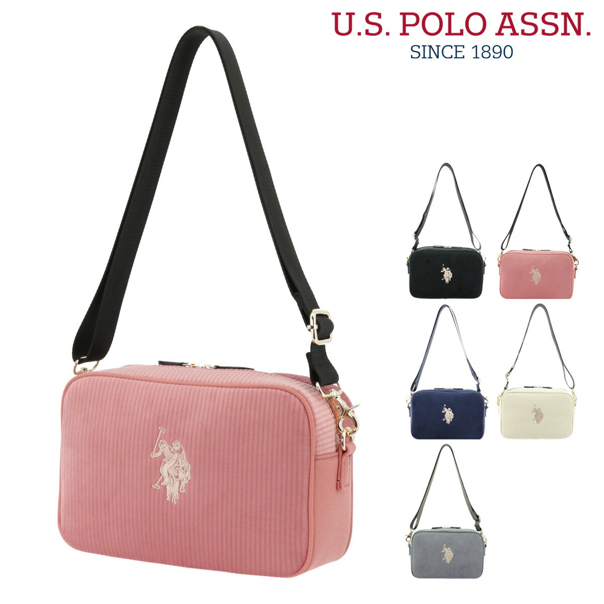 ユーエスポロ アッスン ショルダーバッグ コーデュロイ レディース メンズ USPA-2535 USポロ U.S. POLO ASSN. | ミニショルダー 斜めがけ[PO10][即日発送]