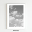 free bird 線画 ポスター A4サイズアート 空 鳥 雲 ラインアート 抽象 ホテル ラウンジ カフェ 韓国 子供部屋 北欧 玄関 ジャパンディ リビン...