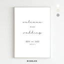 Welcome to our wedding ポスター A4 サイズ名入れ 結婚式 ウェディング ウェルカムボード オリジナル アート ウェルカム シンプル ナ...