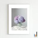紫陽花 フォト アート ポスター A4 color ver.アジサイ 北欧 北欧風 北欧インテリア 北欧テイスト 雑貨 ナチュラル ドライフラワー フラワー シ...