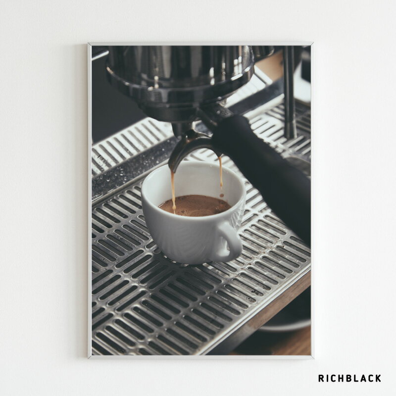 BROOKLYN インテリア 写真 ポスター [ A1 ]コーヒー ブルックリン ブルックリンスタイル レトロ フォト シンプル 壁掛け アート フォト フレーム パネル リラックスカフェ おしゃれ かっこいい モダン 男前インテリア 大判 特大