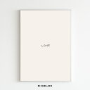 全3色* LOVE ポスター A4 サイズ韓国 インテリア 抽象画 ラインアート ウェルカム 玄関 アートポスター シンプル モノクロ 白黒 グレー ベージュ ...