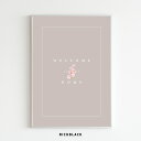 桜 ポスター Welcome シンプル A4春 サクラ お花 フラワー 絵 ウェルカムボード 韓国 韓国風 北欧 北欧テイスト 英語 玄関 タイポグラフィー ナ...