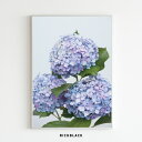 アジサイ ポスター A4 ポートレート 紫陽花 梅雨 ブルー お花 ドライフラワー ウェルカムボード 韓国 韓国風 北欧 北欧テイスト 玄関 写真 シンプル ナ...