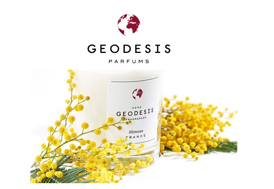 GEODESIS（ジェオデジス）フレグランスキャンドル 180g（アロマキャンドル）【バーベナ】フランス製 キャンドル ろうそく グラス入り ガラス ミネラルワックス ベジタブルワックス 女性 男性 ギフト プレゼント 贈り物 インテリア アロマ フレグランス オシャレ