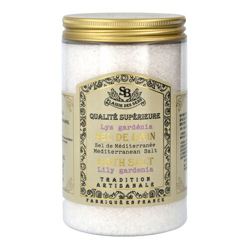 サンタールエボーテ フレンチクラシック バスソルト【リリーガーデニア】フランス製 Senteur et Beaute FRENCH CLASSIC 入浴剤 塩 ミネラル 血行促進 発汗作用 大容量 高品質 プチギフト 男性 女性 プレゼント 贈り物のサムネイル