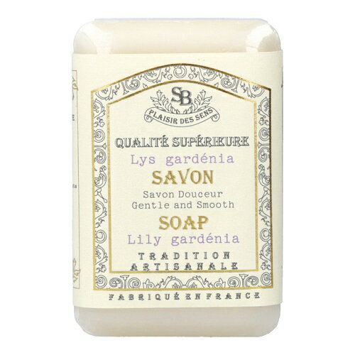 サンタールエボーテ フレンチクラシック マイルドソープ【リリーガーデニア】Senteur et Beaute フランス製 ソープ 固形石鹸 固形せっけん 手洗い 洗面所 お洒落 オシャレ おしゃれ 香り 優しい 海外 インポート プチギフト プレゼント ギフト 贈り物 女性のサムネイル
