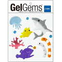 GelGems（ジェルジェム）バッグS 【シーワールド】Gummy Deco グミデコ 窓 ガラス デコレーション 壁 ウォールデコ ゼリー ジェル 貼るだけ 何度でも 何回でも 貼りなおせる 季節 子供 こども ウィンドウディスプレイ カラフル 海 サメ サンゴ アンコウ夏