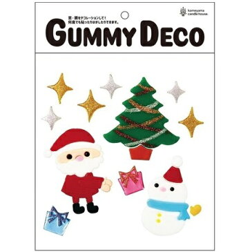 Gummy Deco(グミデコ)バッグS クリスマスシリーズ 【ハッピータイム】Gel Gems ジェルジェム 窓 ガラス デコレーション 壁 ウォールデコ ゼリー ジェル 貼るだけ 何度でも 何回でも 貼りなおせる 季節 子供 こども ウィンドウディスプレイ カラフル