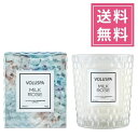 【正規品】VOLUSPA（ボルスパ）ROSES（ローズ）クラシックグラスキャンドル（アロマキャンドル）【ミルクローズ】アメリカ製 人気 薔薇 バラ ココナッツワックスブレンド グラスキャンドル プレゼント 女性 ギフト 贈り物 男性 誕生日 高級感