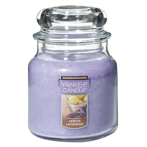 YANKEE CANDLE （ヤンキーキャンドル） アロマキャンドル ジャーM【レモンラベンダー】アメリカ フレグランスキャンドル 定番 シンプル グラス入り 雰囲気 香り アロマ 高級感 人気 女性 男性 ギフト プレゼント 贈り物 大型 大容量