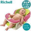 バスチェア マット付Rリッチェル Richell 首すわり前でも、寝かせて洗えるバスチェアです。 お風呂