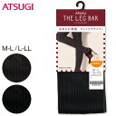 アツギ ATSUGI THE LEG BAR 210デニール相当 マットリブ柄タイツ M-L・L-LL (ATSUGI アツギザレッグバー リブタイツ)