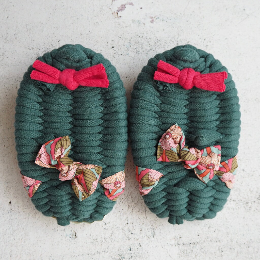 pr117＿あしなか（約13cm）　　　布ぞうり　布草履　足半　あしなか　プレゼント　ギフト　スリッパ　室内履き　リバティ　男女兼用　ハンドメイド　手作り　わらじ　健康　洗える　リラックス　母の日　父の日　敬老の日　おしゃれ　かわいい　シェブロン