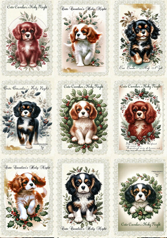 新入荷 オリジナル 生地 犬 ブロックデザイン ハンドメイド素材 クラフト アップリケ キャバリアキングチャールズスパニエル