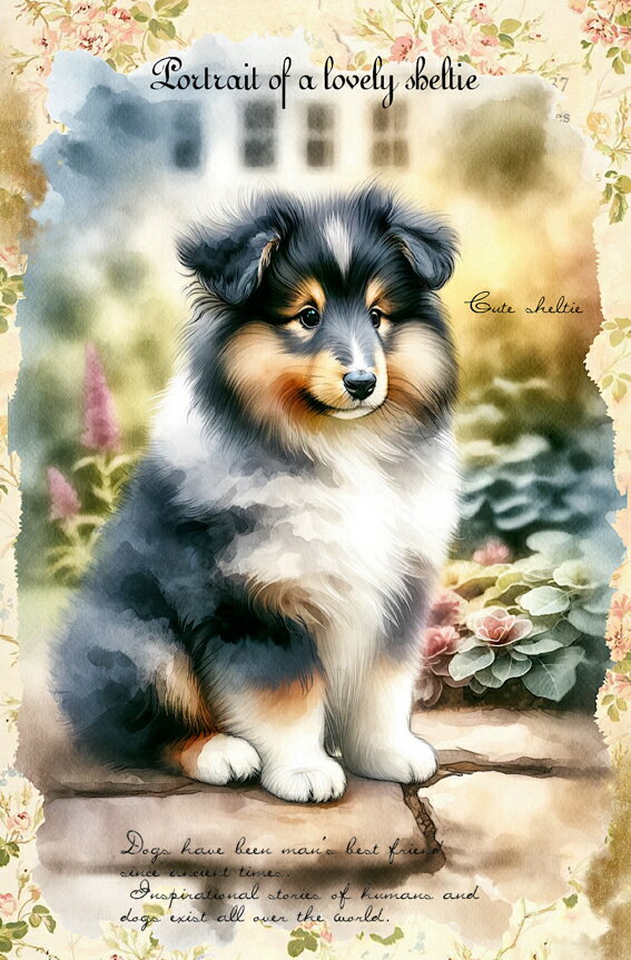 新入荷 生地 シェルティー シェットランドシープドッグ ブロックデザイン ハンドメイド素材 クラフト アップリケ